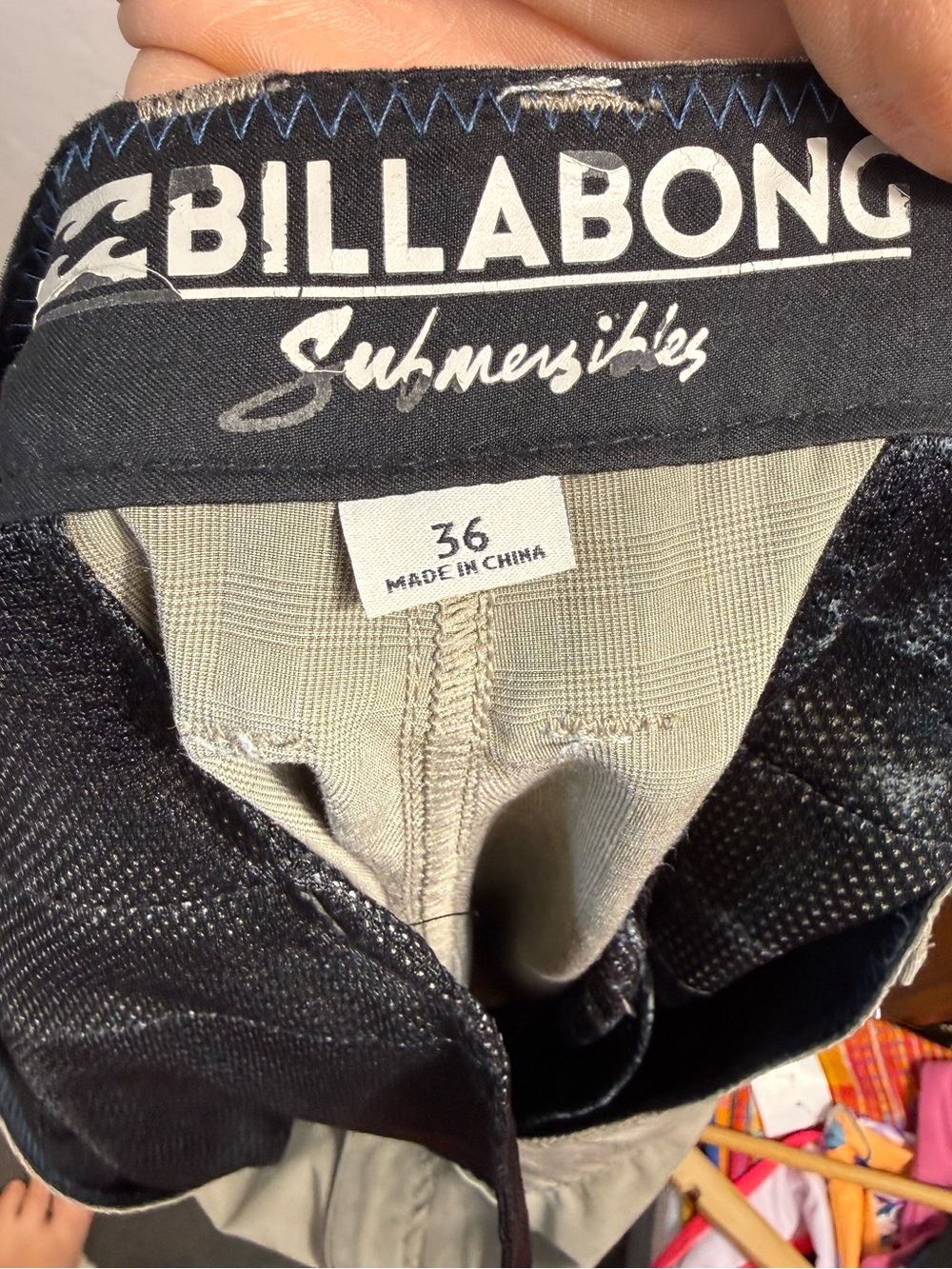 Billabong Men's Flat-Front Shorts in Khaki - Picture 4 of 4